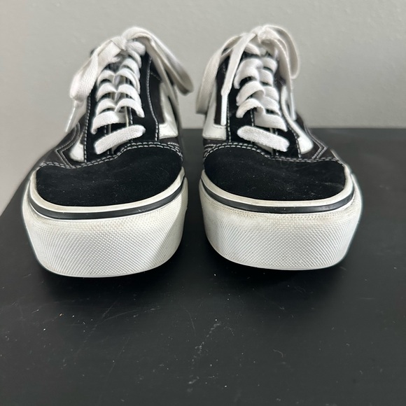 Vans Black and White Old Skool Shoes - Picture 2 of 6